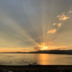 Looking south to a gorgeous Kaikoura sunset.