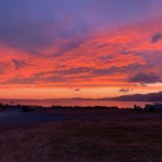 Beautiful post sunset sky from Kaikoura.