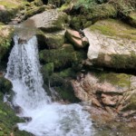Little waterfall at Gridiron Hut